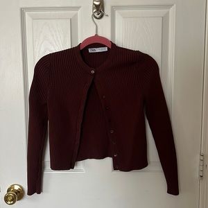 🌸 Zara Brown Button Up🌸